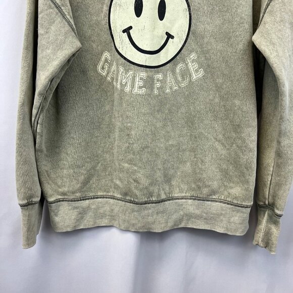 Maurices Womens “Resting Game Face” Pullover Multicolor Sweatshirt Size M - Picture 4 of 8